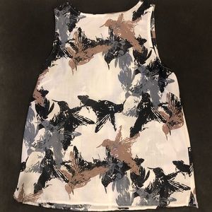 Hummingbird Print Top S